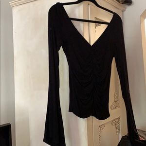 Free People top bell sleeve